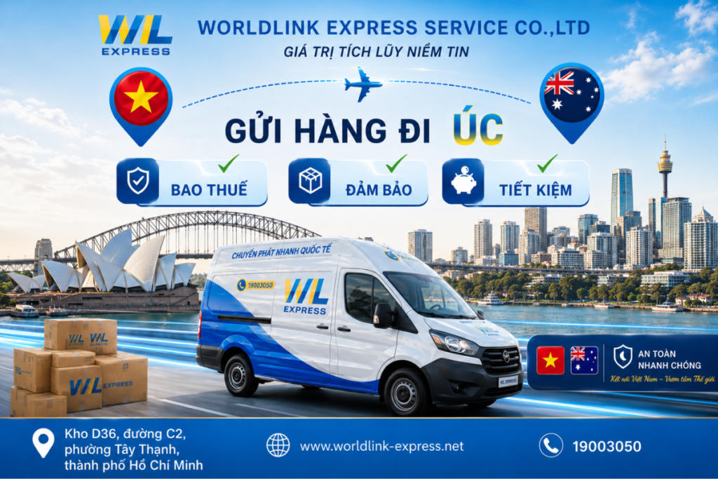 Gửi hàng đi Úc